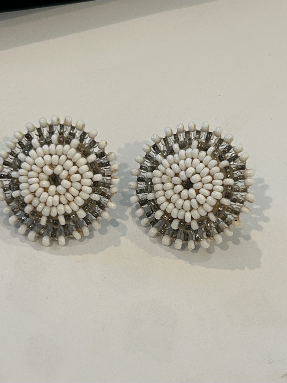 vintage handmade screw-back earrings